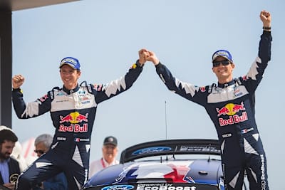 Die Sieger Julien Ingrassia (li.) und Sébastien Ogier