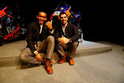 Miguel Oliveira (re.) mit seinem Teamkollegen Syahrin