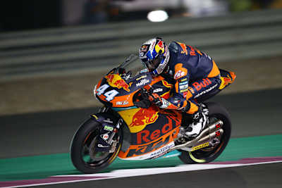 Am Donnerstag in Katar: Miguel Oliveira mit zwei Auspuffendrohren