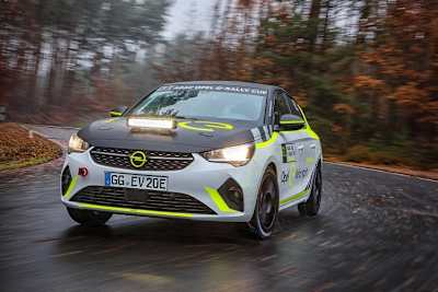 Der Opel Corsa e-rally