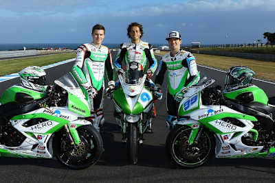 Das Intermoto-Trio: Florian Marino, Tony Covena und PJ Jacobsen