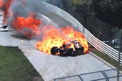 Jesus Pareja überlebte 1990 in Montreal diesen Unfall im Porsche