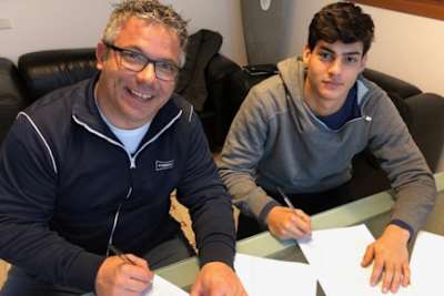 Teamchef Lucio Pedercini (li.) mit Gabriele Ruiu