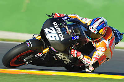 Dani Pedrosa mit dem 2014-Bike beim November-Test in Valencia