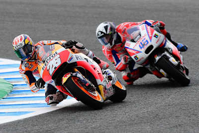 FP1 in Jerez: Dani Pedrosa (26) vor Redding