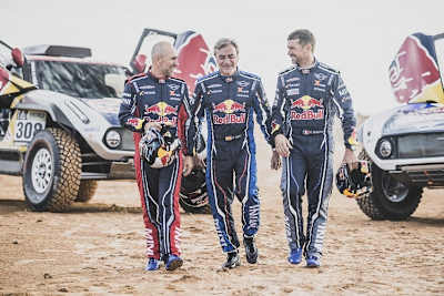 Stéphane Peterhansel, Carlos Sainz, Cyril Despres