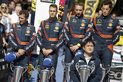 Das siegreiche Hyundai-Team