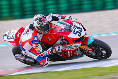 Alessandro Polita auf der Honda in Assen