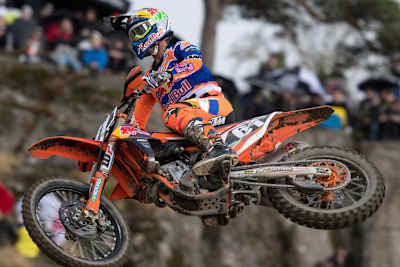 Jorge Prado gewann den ersten MX2-Lauf in Schweden