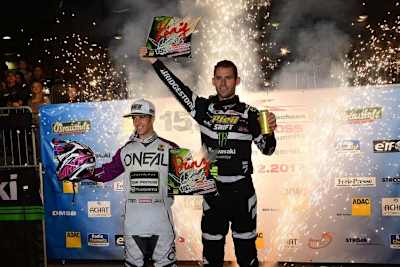 Iker Laranga (Prinz) und Tyler Bowers (König) dominierten das SX Chemnitz (v.l.)