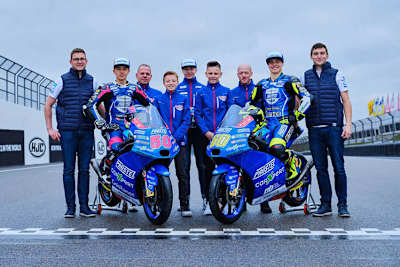 Das Prüstel-Team mit Jason Dupasquier (links) und Dirk Geiger