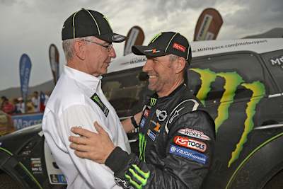 Zum letzten Mal gemeinsam bei der Rallye Dakar? X-Raid-Chef Sven Quandt und Pilot Stéphane Peterhansel