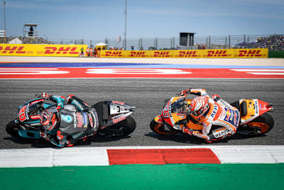 Senkrechtstarter Fabio Quartararo (20) und Weltmeister Marc Márquez (26)