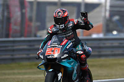 Fabio Quartararo jubelt in Assen über Platz 3