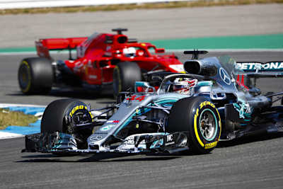 Lewis Hamilton und Sebastian Vettel
