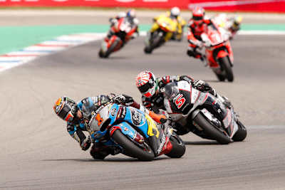 Tito Rabat vor Johann Zarco und Sam Lowes