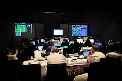 Race Control bei einer Rallye