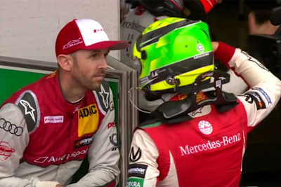 Rene Rast mit Mick Schumacher, der alle drei Formel-3-Rennen auf dem Nürburgring gewann