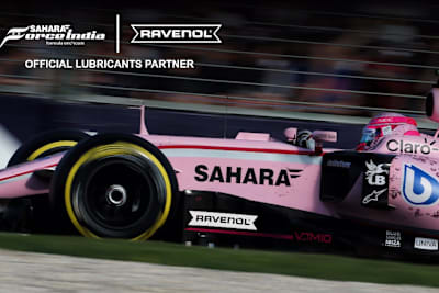 Der Ravenol-Schriftzug ist von nun an auf den pinken Force-India-Rennern zu sehen