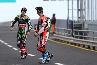 Marco Melandri zu Johnny Rea: «Wie machst du das?»