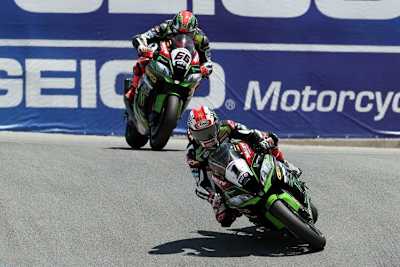 Jonathan Rea und Tom Sykes beim US-Event in Laguna Seca