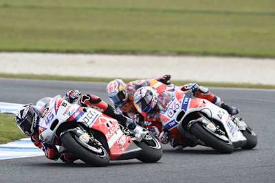 Andrea Dovizioso (4) erlebte in Australien ein Desaster