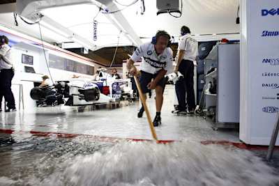 2008 bestimmte der Regen das Programm...