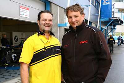 Ralf Christmann (li.) kämpft für Dunlop, Björn Lohmann für Pirelli