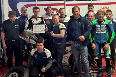 Markus Reiterberger und die ganze IDM-BMW-Mannschaft schickt Genesungswünsche an Bastien Mackels