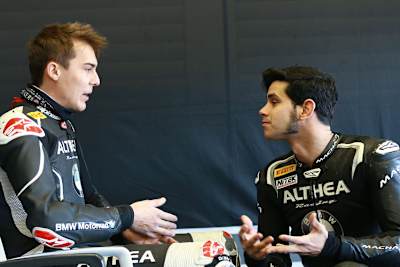 BMW-Schnellzug Markus Reiterberger (21) und Jordi Torres