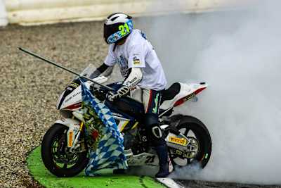 Markus Reiterberger beim speziellen Reifentest