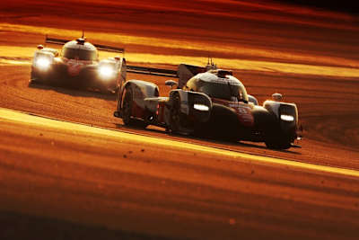 Sieger in Bahrain: Der Toyota TS050 Hybrid von Sébastien Buemi, Anthony Davidson und Kazuki Nakajima 