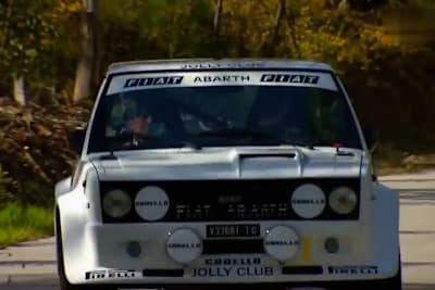 Walter Röhrl im Fiat 131 Abarth