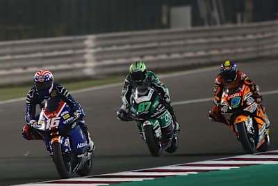 Im Rennen: Joe Roberts (16) vor Gardner (87) und Navarro (9)