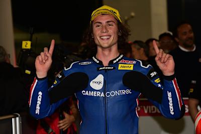 Polesetter Joe Roberts kann sein Glück kaum fassen