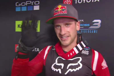 Ken Roczen auf dem Podium in Anaheim