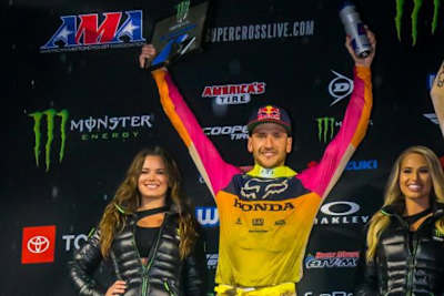 Ken Roczen schaffte es in Anaheim aufs Podium