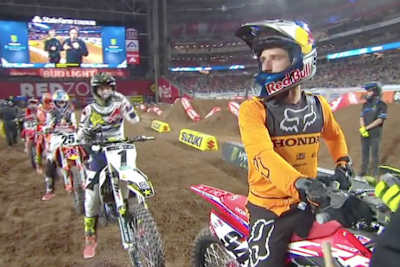 Ken Roczen startete nach dem Rennabbruch vor Jason Anderson