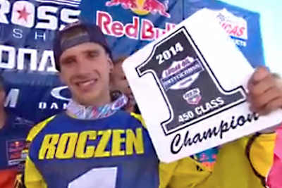 Ken Roczen mit der Startnummer «1» des Champions für die kommende Saison