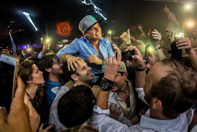 Nico Rosberg lässt sich hochleben