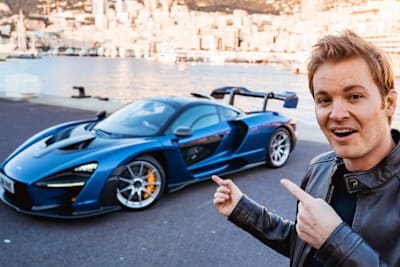 Nico Rosberg freute sich auf die Probefahrt mit dem McLaren Senna