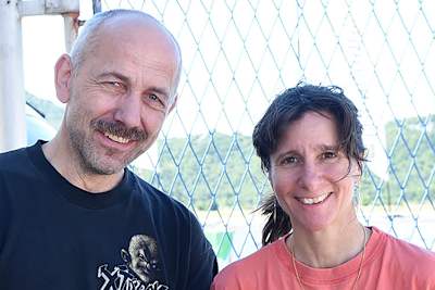 Mike Roscher mit Beifahrerin Anna Burkard