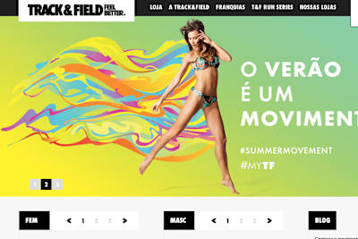 Der Internet-Auftritt von Track&Field