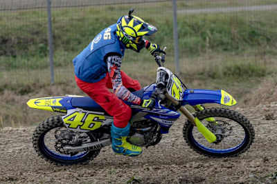 Valentino Rossi auf der MX-Strecke von Ravenna