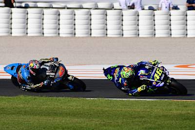 Guter Kampf: Valentino Rossi (46) gegen Jack Miller