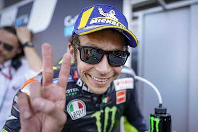 Ein gut gelaunter Valentino Rossi