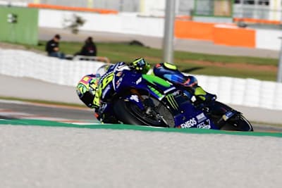 Valentino Rossi am Dienstag in Valencia
