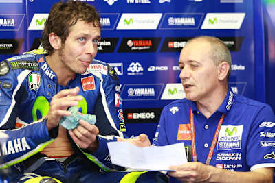 Valentino Rossi mit Luca Cadalora