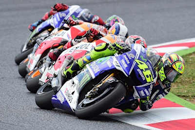 Vier WM-Kandidaten: Rossi, Márquez, Pedrosa und Lorenzo