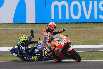 Argentinien-GP 2018: Marc Márquez hat Rossi zu Boden befördert